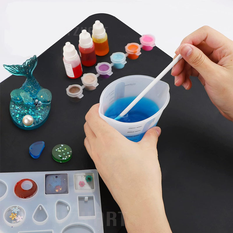 Mixing Cup Silicone - ถ้วยตวงซิลิโคนขนาดใหญ่ 500 มล. / 250 มล.