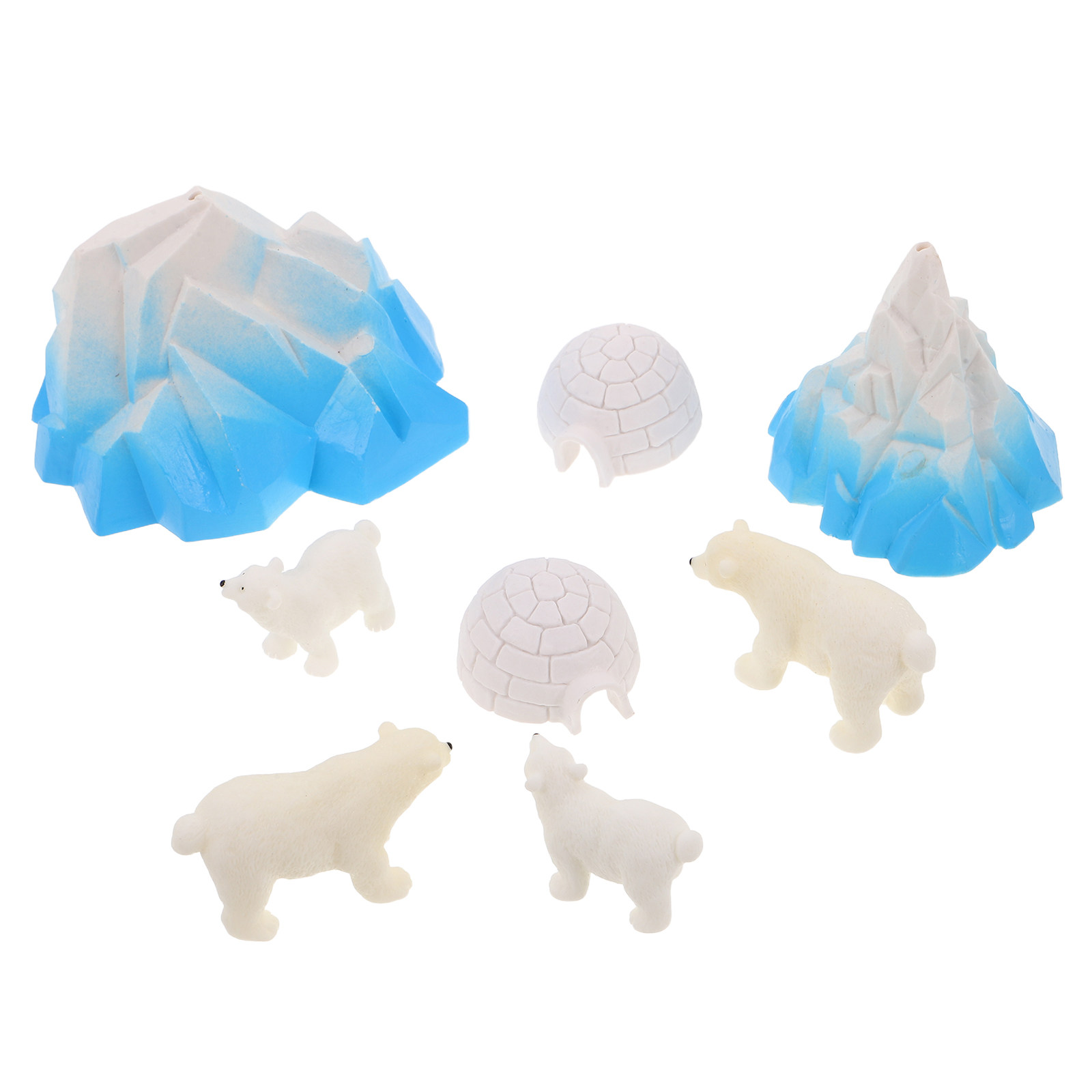 8 ชิ้น โมเดลหมีขั้วโลกเรซินขนา - Crafting Resin บทวิจารณ์และราคา