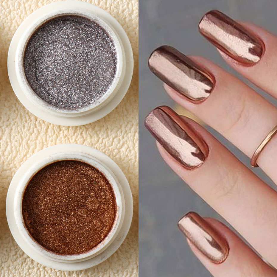 6 PC GOLD METALLIC Mirror Glit - Gold Foil Flakes บทวิจารณ์และราคา