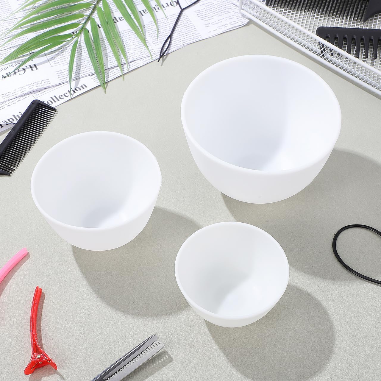 ชุดชามซิลิโคนสีขาว 3 ชิ้น/ชุด  - Mixing Cup Silicone บทวิจารณ์และราคา
