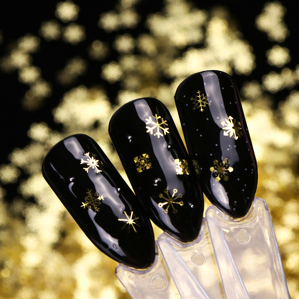 1กล่องกลวงออกเล็บสีทองเลื่อมแว - Gold Foil Flakes บทวิจารณ์และราคา