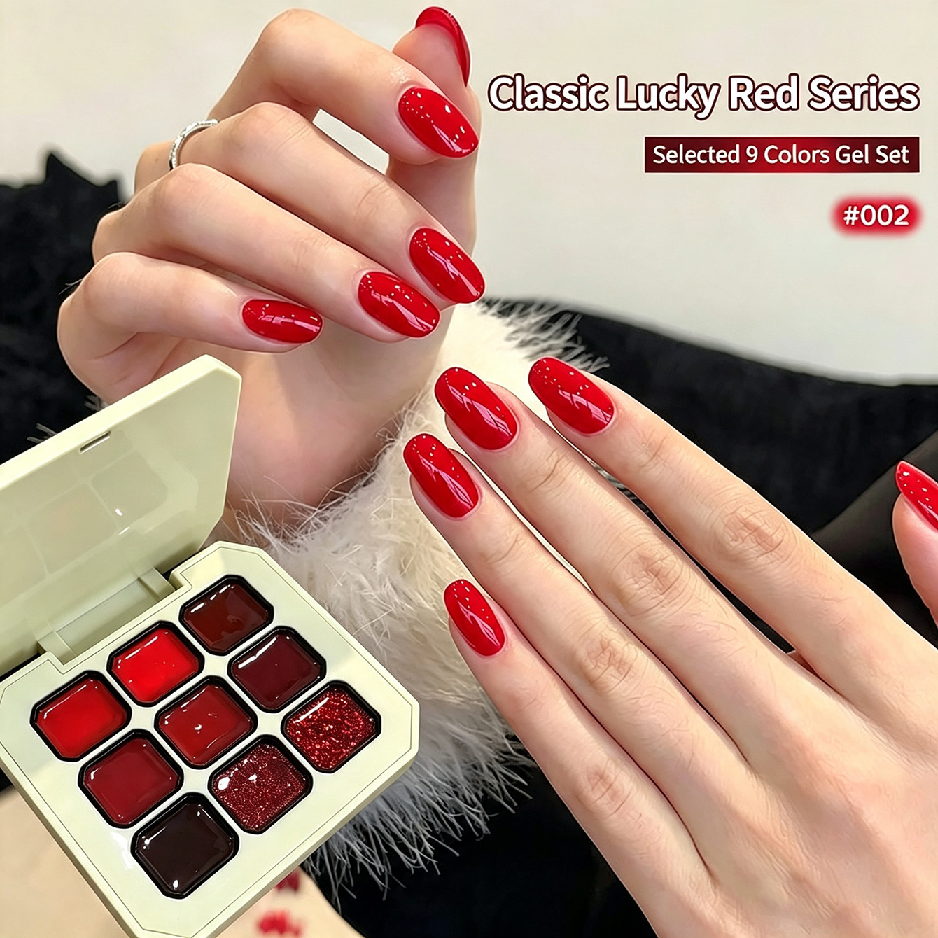 9 สี เจลทาเล็บสีแดงคลาสสิกแบบท - Resin Glitter Pack บทวิจารณ์และราคา