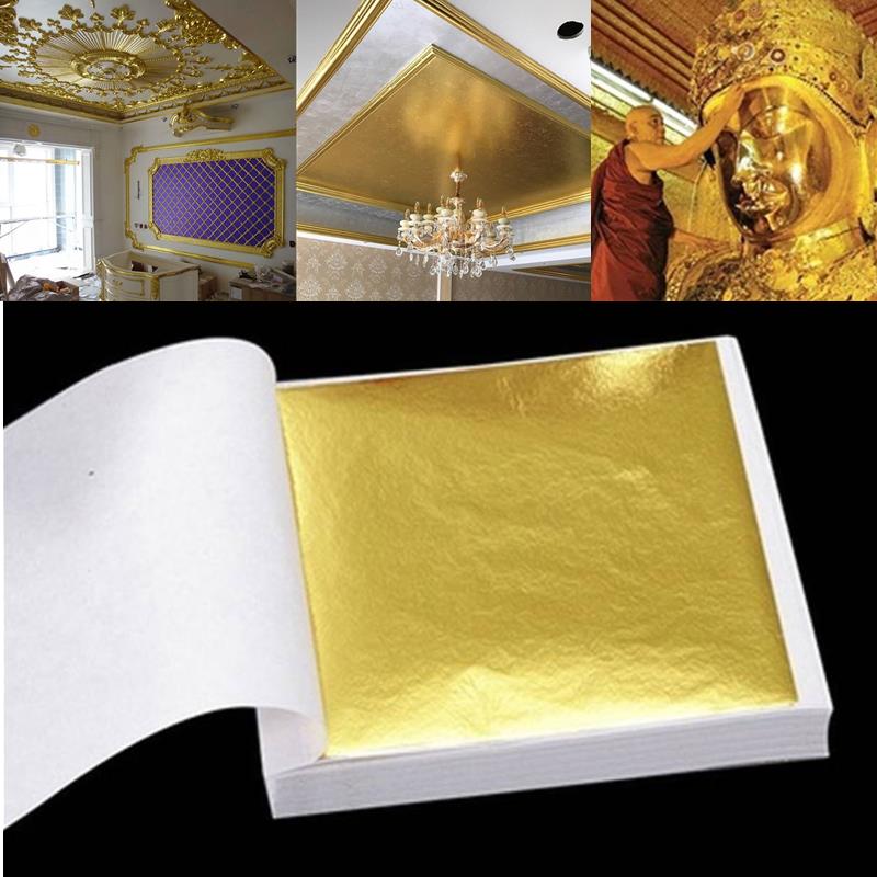 แผ่นปิดทองบริสุทธิ์24K แผ่นทอง - Gold Foil Flakes บทวิจารณ์และราคา