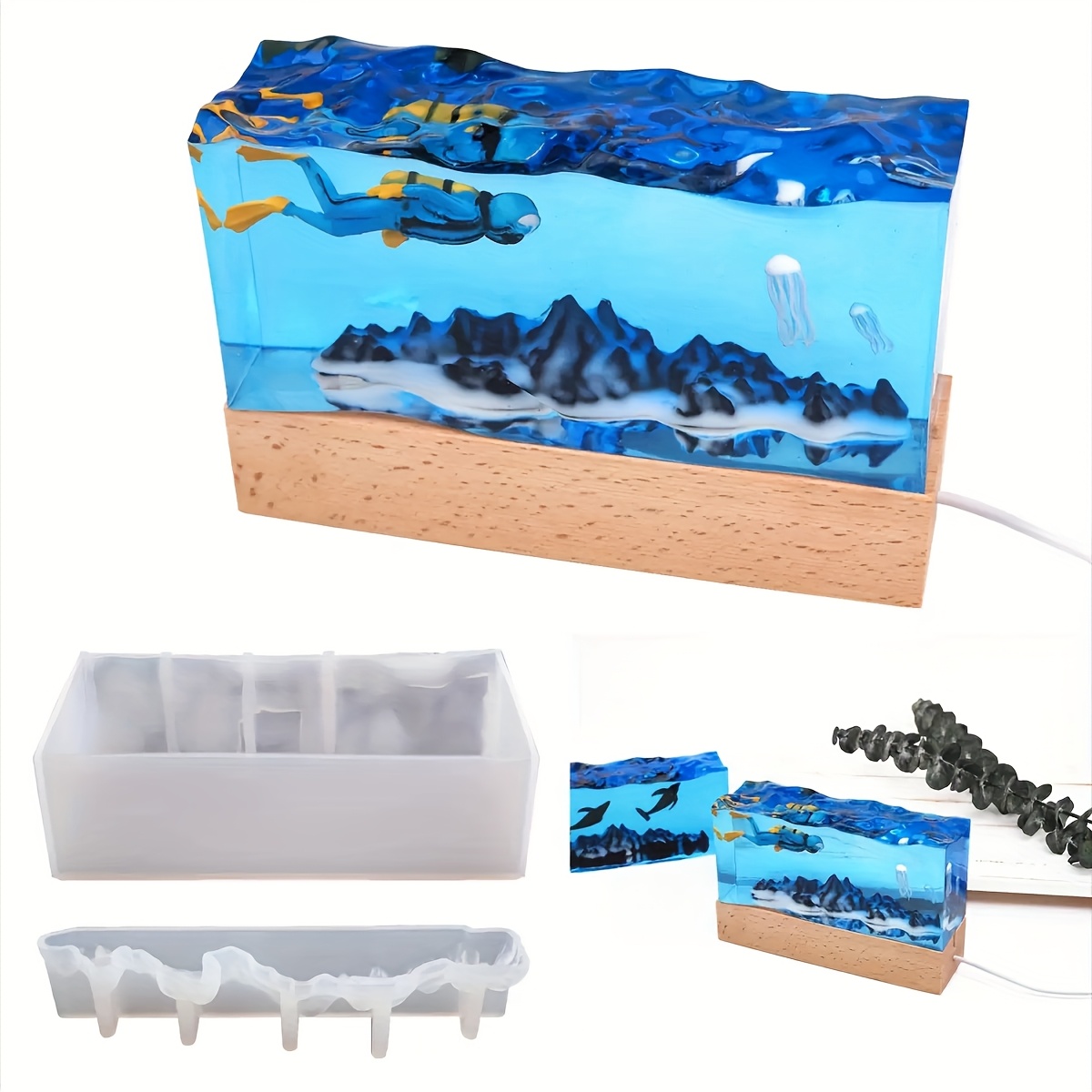 1 ชุดOcean Waveเรซินแม่พิมพ์อี - Resin Ocean Wave Mold บทวิจารณ์และราคา