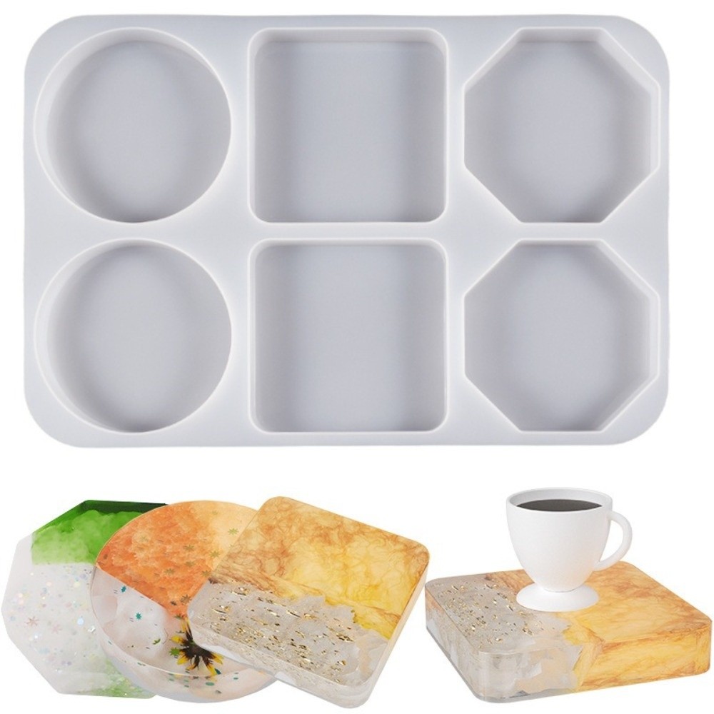 แม่พิมพ์ซิลิโคนสำหรับทำจานรองแ - Coaster Mold Round บทวิจารณ์และราคา