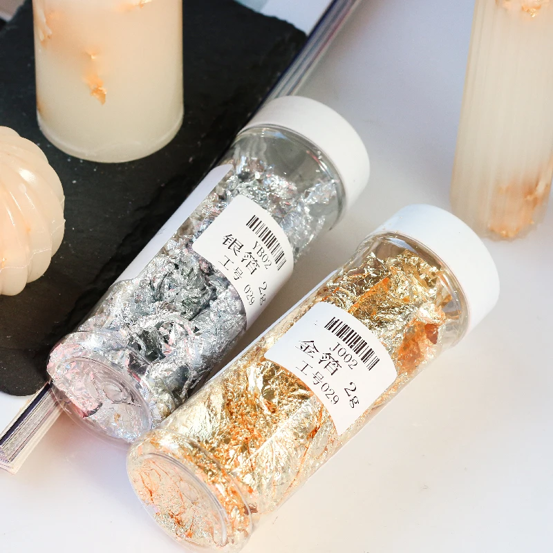 Creative Handmade เทียนทำจากวั - Gold Foil Flakes บทวิจารณ์และราคา