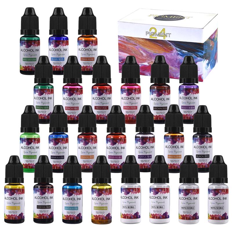 1ชุดอีพ็อกซี่เรซิ่น Pigment Ki - Resin Dye Alcohol บทวิจารณ์และราคา